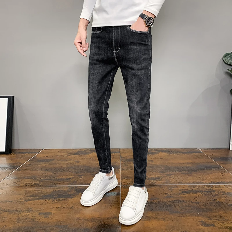 Summer Jeans Pants Man Clothing 2025 Fashion Slim Fit Casual Denim Men's Pants All Match Skinny Jeans Trousers Male Black/Gray
Summer Jeans Pants Man Clothing 2025 Fashion Slim Fit Casual Denim Men's Pants All Match Skinny Jeans Trousers Male Black/Gray