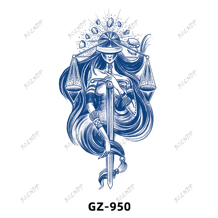 Waterproof Temporary Juice Tattoo Sticker Cool Sword Sexy Girl Libra Mermaid Hand Body Art Flash Tatoo Fake Tatto for Men Women
Waterproof Temporary Juice Tattoo Sticker Cool Sword Sexy Girl Libra Mermaid Hand Body Art Flash Tatoo Fake Tatto for Men Women