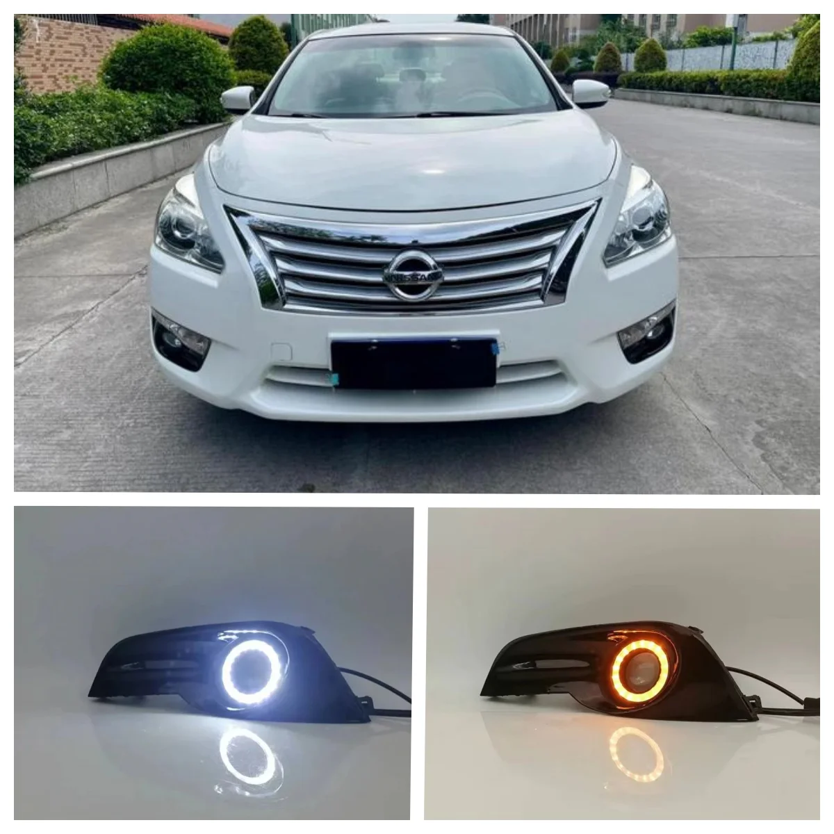 LED Fog Lights Assembly For Nissan Altima 2013 2014 2015 Dual Color Angel Eye Daytime Running Lights Fog Lamp Accessories Kits
LED Fog Lights Assembly For Nissan Altima 2013 2014 2015 Dual Color Angel Eye Daytime Running Lights Fog Lamp Accessories Kits