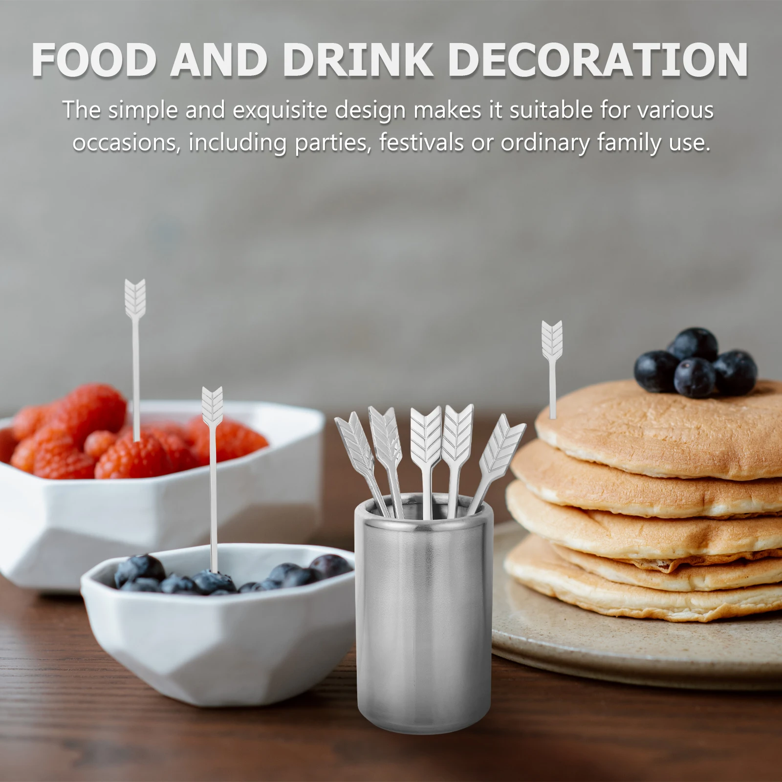 5Pcs Portable Stainless Steel Dessert Forks Rustproof Food Fetching Tool Simple Elegant Design Cake Pudding Bread Mixer 
5Pcs Portable Stainless Steel Dessert Forks Rustproof Food Fetching Tool Simple Elegant Design Cake Pudding Bread Mixer