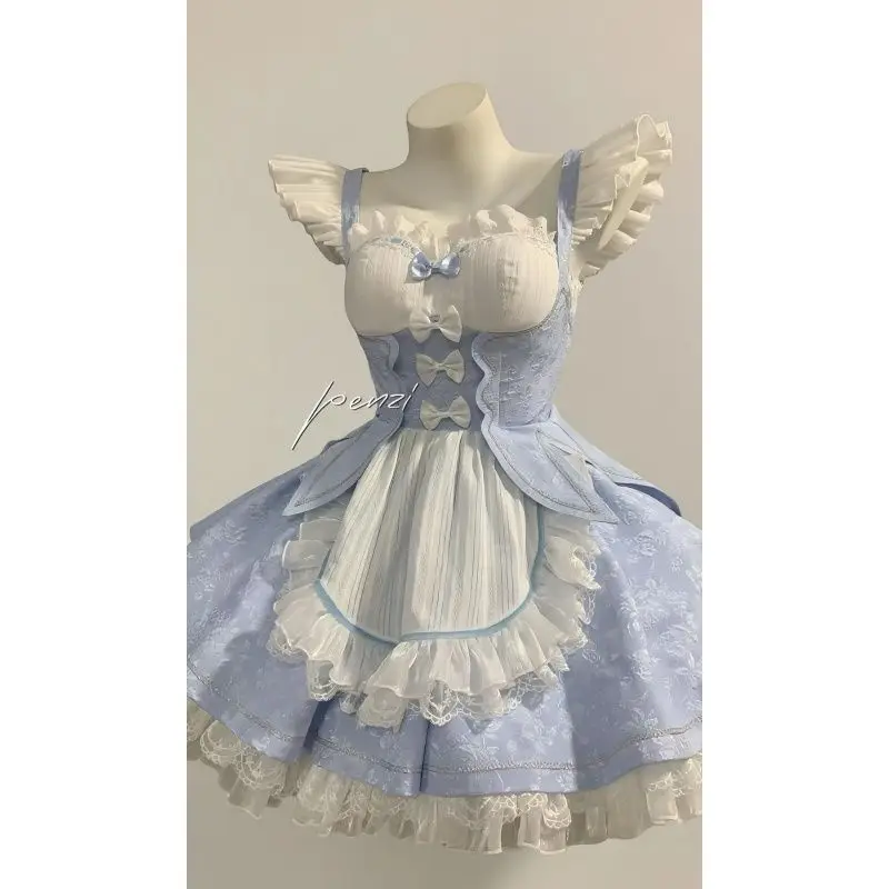 Japan Summer Sweet And Cute Dress With Flying Sleeves Square Neck Lace Puffy Skirt
Japan Summer Sweet And Cute Dress With Flying Sleeves Square Neck Lace Puffy Skirt