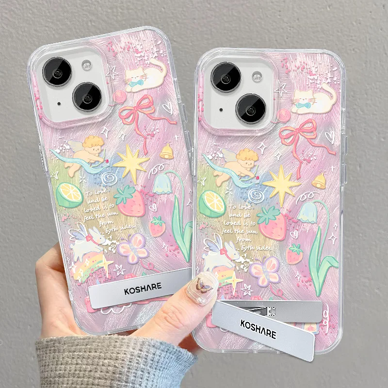 For Phone 16 15 14promax phone case Summer Angel Strawberry Cat invisible stand Feather For phone 13 12pro 11 Niche
For Phone 16 15 14promax phone case Summer Angel Strawberry Cat invisible stand Feather For phone 13 12pro 11 Niche