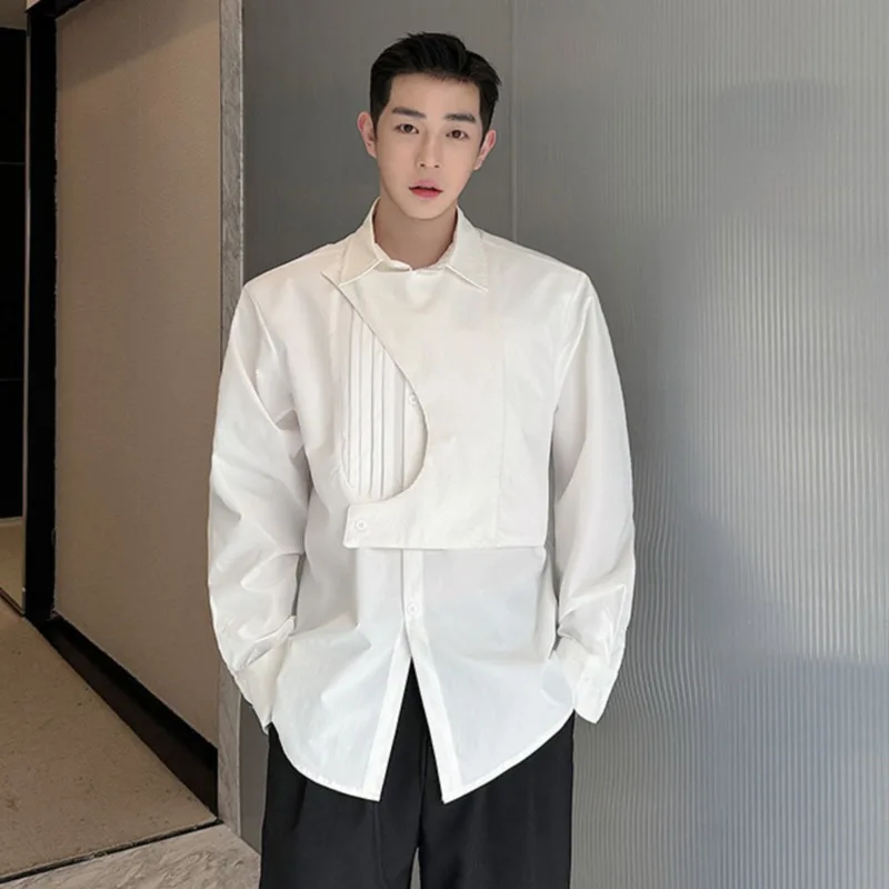 SYUHGFA Korean Shirt Long Sleeve Male Shirts 2024 Summer Men's Lapel Single Breasted Solid Color Men Clothing Fold Spliced
SYUHGFA Korean Shirt Long Sleeve Male Shirts 2024 Summer Men's Lapel Single Breasted Solid Color Men Clothing Fold Spliced