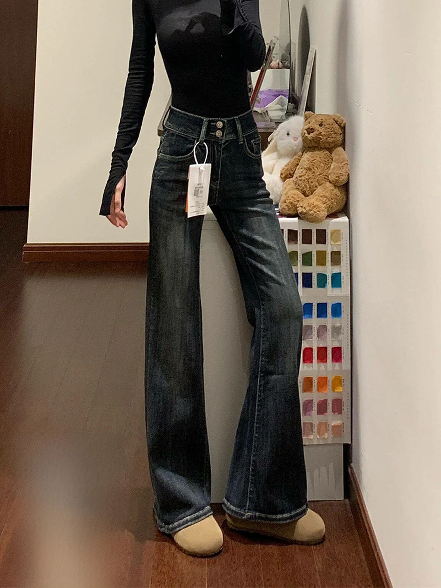 Slim Straight High Waist Denim Jeans Women's Spring Summer New Style American Hot Girl Pear Shape Design Thin Jeans Casual Wash
Slim Straight High Waist Denim Jeans Women's Spring Summer New Style American Hot Girl Pear Shape Design Thin Jeans Casual Wash