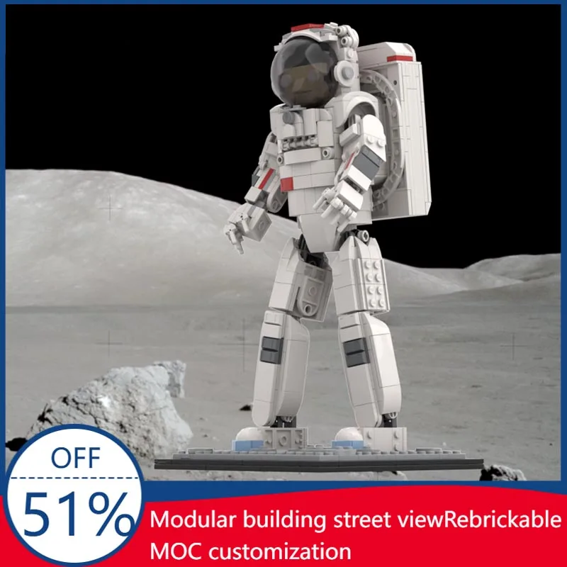 699PCS Axemu Extravehicular Mobility Unit Astronaut MOC Model Creative Building Blocks Educational Toy Birthday Birthday Gifts
699PCS Axemu Extravehicular Mobility Unit Astronaut MOC Model Creative Building Blocks Educational Toy Birthday Birthday Gifts