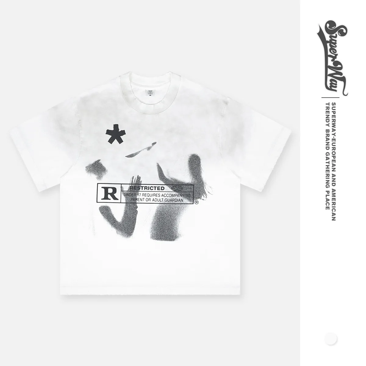 SUPER WAY Gradient Print White T-Shirts Men's Casual Short Sleeve T-Shirt Comfortable Soft Cotton Fashion Top F-546#
SUPER WAY Gradient Print White T-Shirts Men's Casual Short Sleeve T-Shirt Comfortable Soft Cotton Fashion Top F-546#