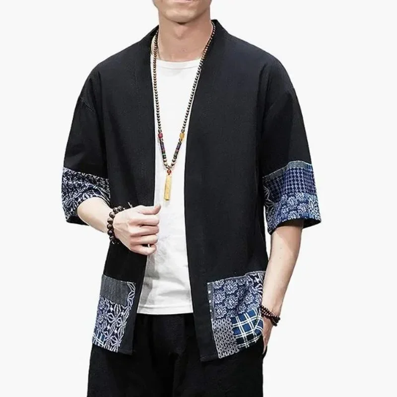 New Men's Japanese Kimono Cardigan Loose cotton linen 3/4 sleeve cardigan casual summer shirt jacket for man
New Men's Japanese Kimono Cardigan Loose cotton linen 3/4 sleeve cardigan casual summer shirt jacket for man