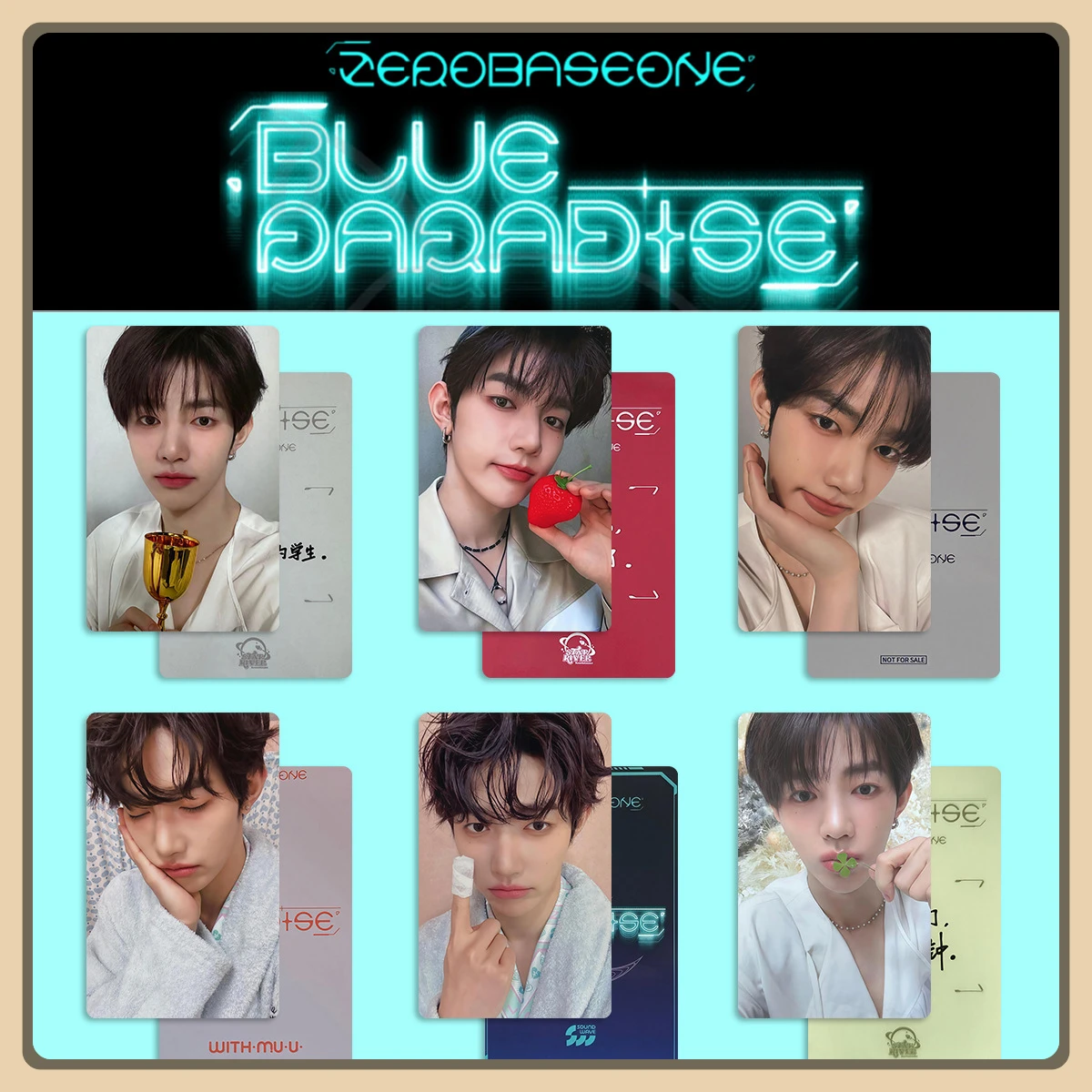 Kpop ZB1 Star River Special Card BLUE PARADISE Peripheral Small Card WITHMUU Day Cards RICKY JIWOONG TAERAE MATTHEW ZHANGHAO
Kpop ZB1 Star River Special Card BLUE PARADISE Peripheral Small Card WITHMUU Day Cards RICKY JIWOONG TAERAE MATTHEW ZHANGHAO
