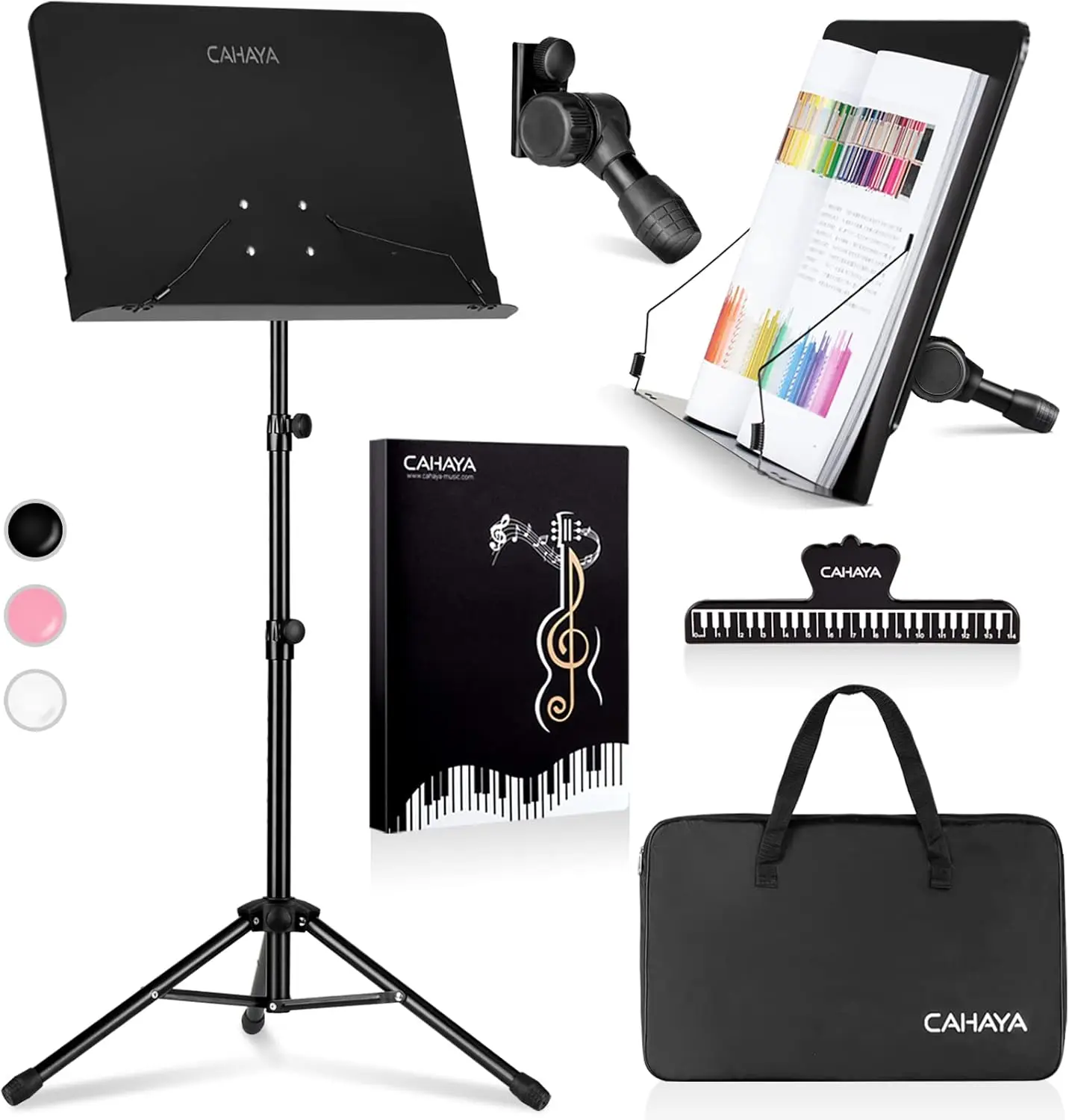 Portable Foldable Music Stand for Sheet Music, Adjustable Height 31.4-57in, Sturdy Holds Books & Tablets with Carrying Bag
Portable Foldable Music Stand for Sheet Music, Adjustable Height 31.4-57in, Sturdy Holds Books & Tablets with Carrying Bag