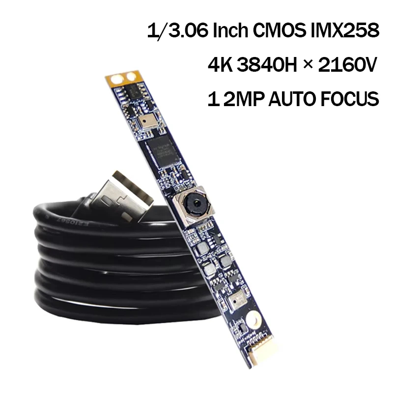 3840 x 2160 4K 12MP HD CMOS IMX258 USB Camera Module Auto Focus 75° With Digital Mic, 30FPS MJPEG, YUY2
3840 x 2160 4K 12MP HD CMOS IMX258 USB Camera Module Auto Focus 75° With Digital Mic, 30FPS MJPEG, YUY2