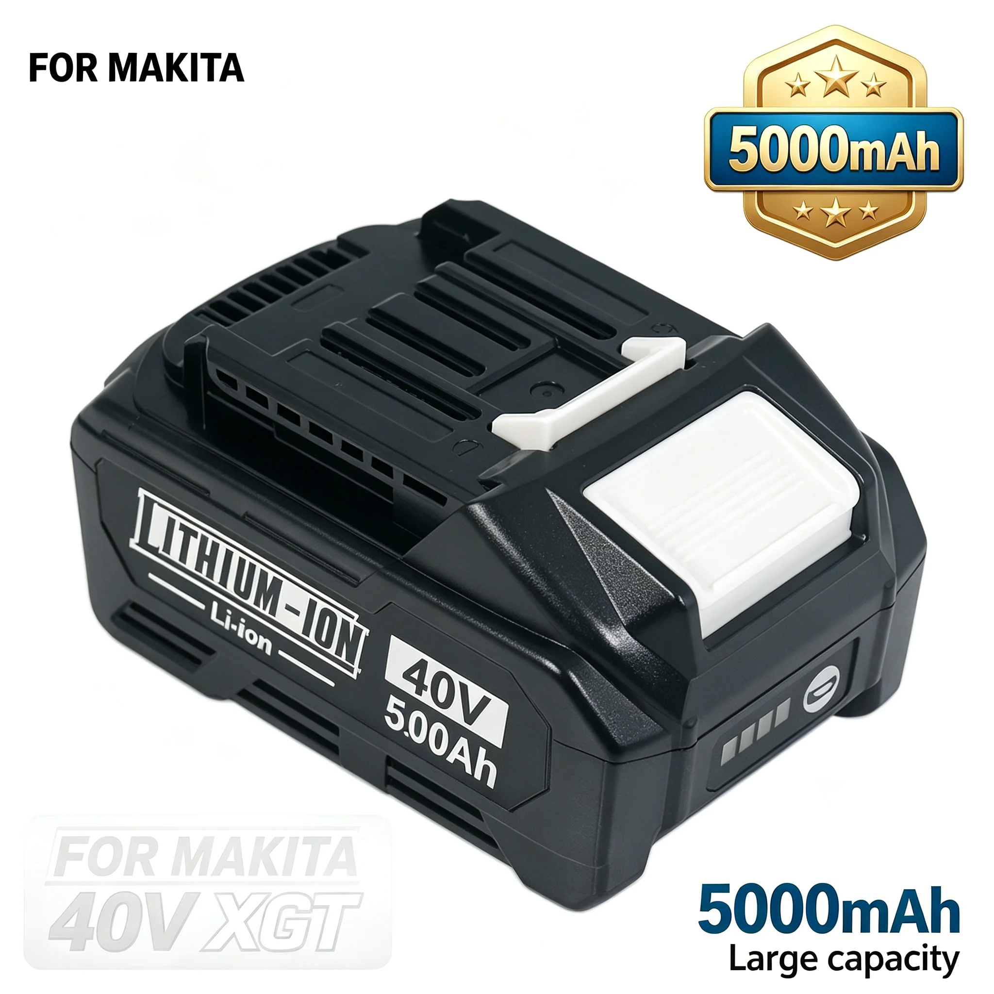 For Makita 40V Battery 5000MAh Li-ion Battery For XGT 40V BL4025 BL4040 BL4020 BL4050 BL4060 BL4050B Electric Drill Screwdriver
For Makita 40V Battery 5000MAh Li-ion Battery For XGT 40V BL4025 BL4040 BL4020 BL4050 BL4060 BL4050B Electric Drill Screwdriver
