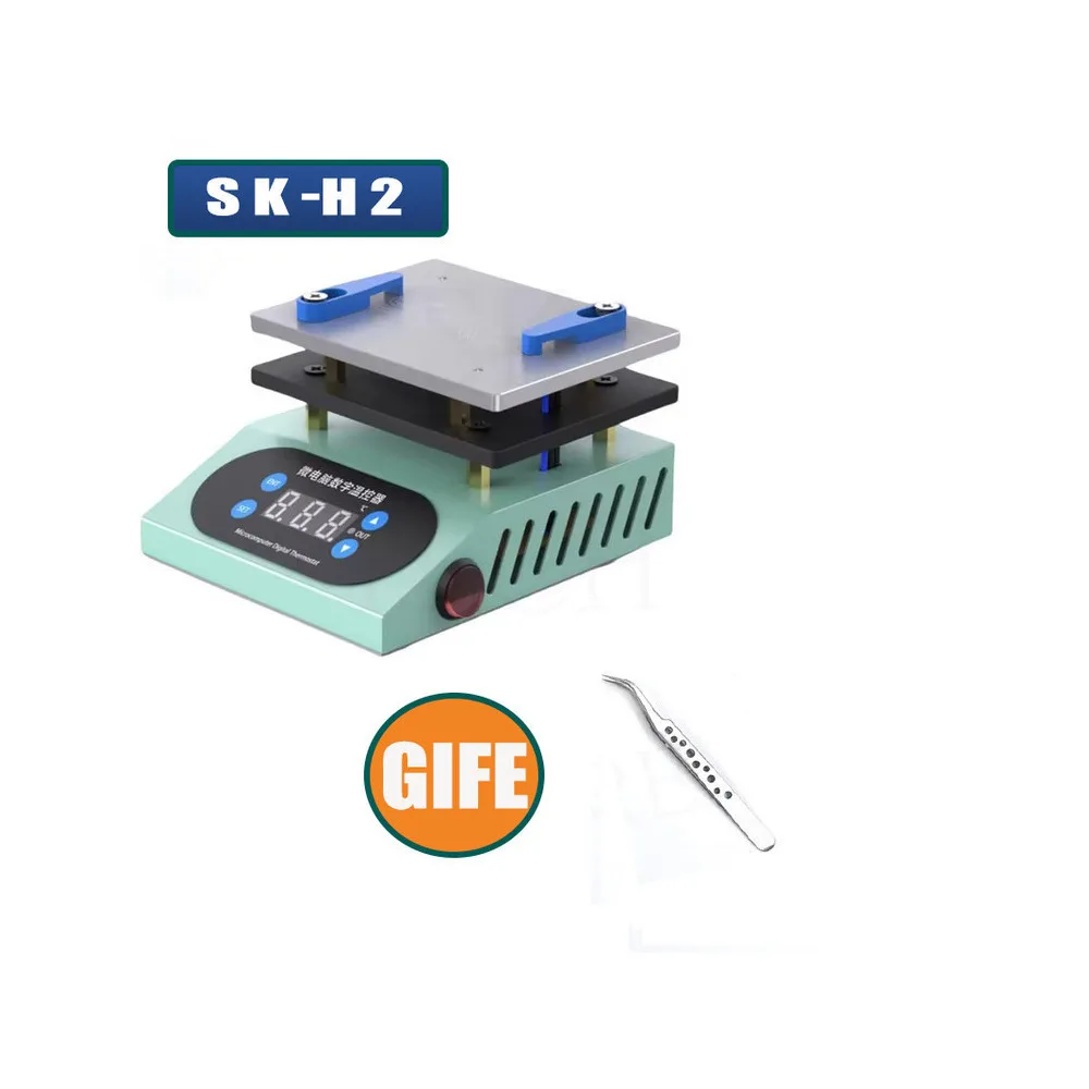 SIKO-H2 Mini Hot Plate Preheating Station Constant Temperature Intelligent Heating Tool Free Tweezer Maintenance Tool.
SIKO-H2 Mini Hot Plate Preheating Station Constant Temperature Intelligent Heating Tool Free Tweezer Maintenance Tool.