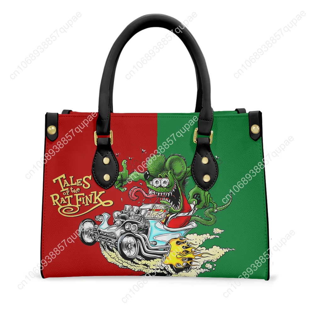 Tales Of The Rat Fink Cartoon Tote Bag Purse Womens Mens Personalized Text Image PU Leather Handbag Business Shopping Gift Bags
Tales Of The Rat Fink Cartoon Tote Bag Purse Womens Mens Personalized Text Image PU Leather Handbag Business Shopping Gift Bags