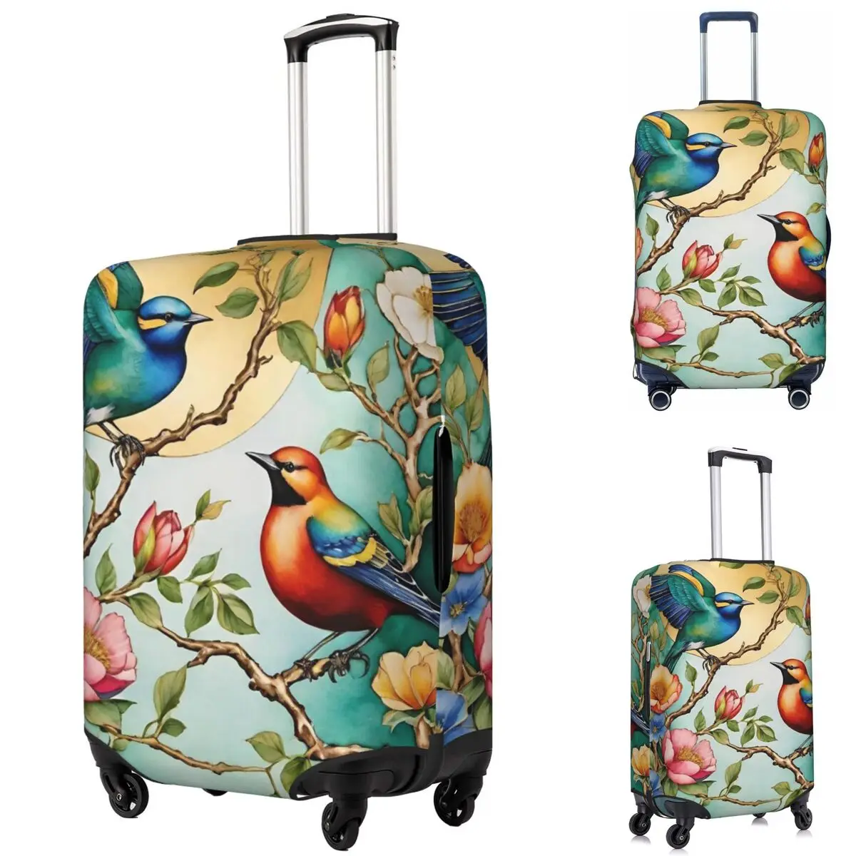 Bird And Floral Pretty Birdie Flight Suitcase Cover Protection Elastic Travel Luggage Protector Covers for 18-32 Inch
Bird And Floral Pretty Birdie Flight Suitcase Cover Protection Elastic Travel Luggage Protector Covers for 18-32 Inch