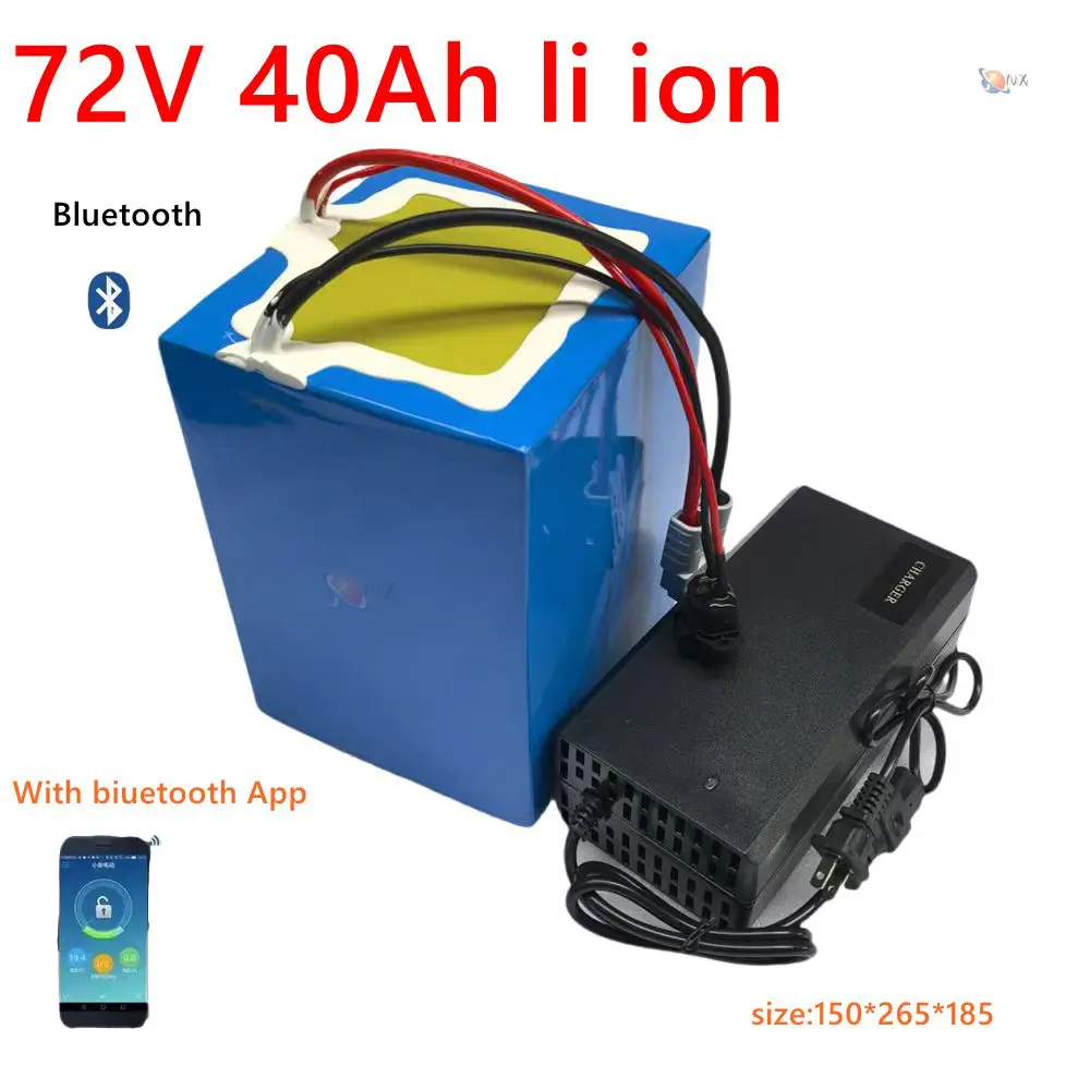 YNX 72v 40Ah li-ion battery bluetooth BMS APP lithium ion for 5000w electric snowmobile Mountain bike tractor Motorcycle scooter
YNX 72v 40Ah li-ion battery bluetooth BMS APP lithium ion for 5000w electric snowmobile Mountain bike tractor Motorcycle scooter