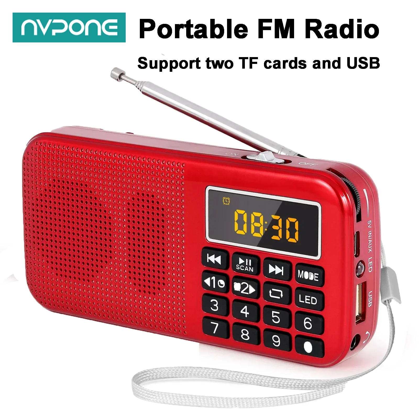Новые портативные FM-радиоприемники, цифровое MP3-радио, светодиодный дисплей, перезаряжаемое радио, USB/SD/TF/AUX-плеер, два слота, многофункциональный динамик
Новые портативные FM-радиоприемники, цифровое MP3-радио, светодиодный дисплей, перезаряжаемое радио, USB/SD/TF/AUX-плеер, два слота, многофункциональный динамик