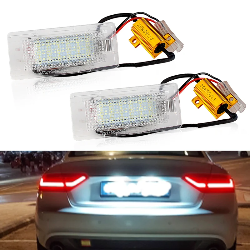2PCS LED License Plate Lights for VW Passat B6 B7 Jetta MK6 Tiguan Touran Sharan Golf PLUS Seat Alhambra - Car Number Lamp White
2PCS LED License Plate Lights for VW Passat B6 B7 Jetta MK6 Tiguan Touran Sharan Golf PLUS Seat Alhambra - Car Number Lamp White