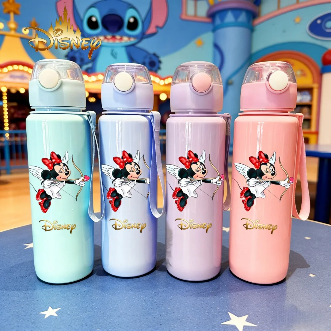 Официально лицензированная Disney бутылка для воды с Минни, 3D-печать, новая откидная крышка с кнопкой, милый и забавный дизайн, многоразовая, легкая, в подарок
Официально лицензированная Disney бутылка для воды с Минни, 3D-печать, новая откидная крышка с кнопкой, милый и забавный дизайн, многоразовая, легкая, в подарок
