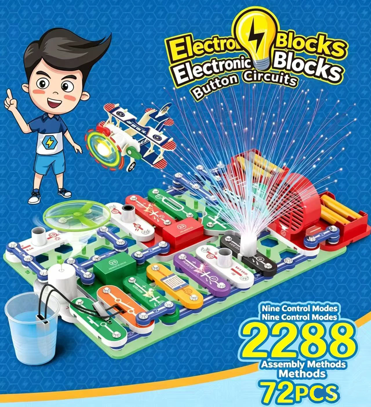 Physics Electronics Science Education Toy Circuit Experiment Puzzle 2288 for Learning And Exploration
Physics Electronics Science Education Toy Circuit Experiment Puzzle 2288 for Learning And Exploration