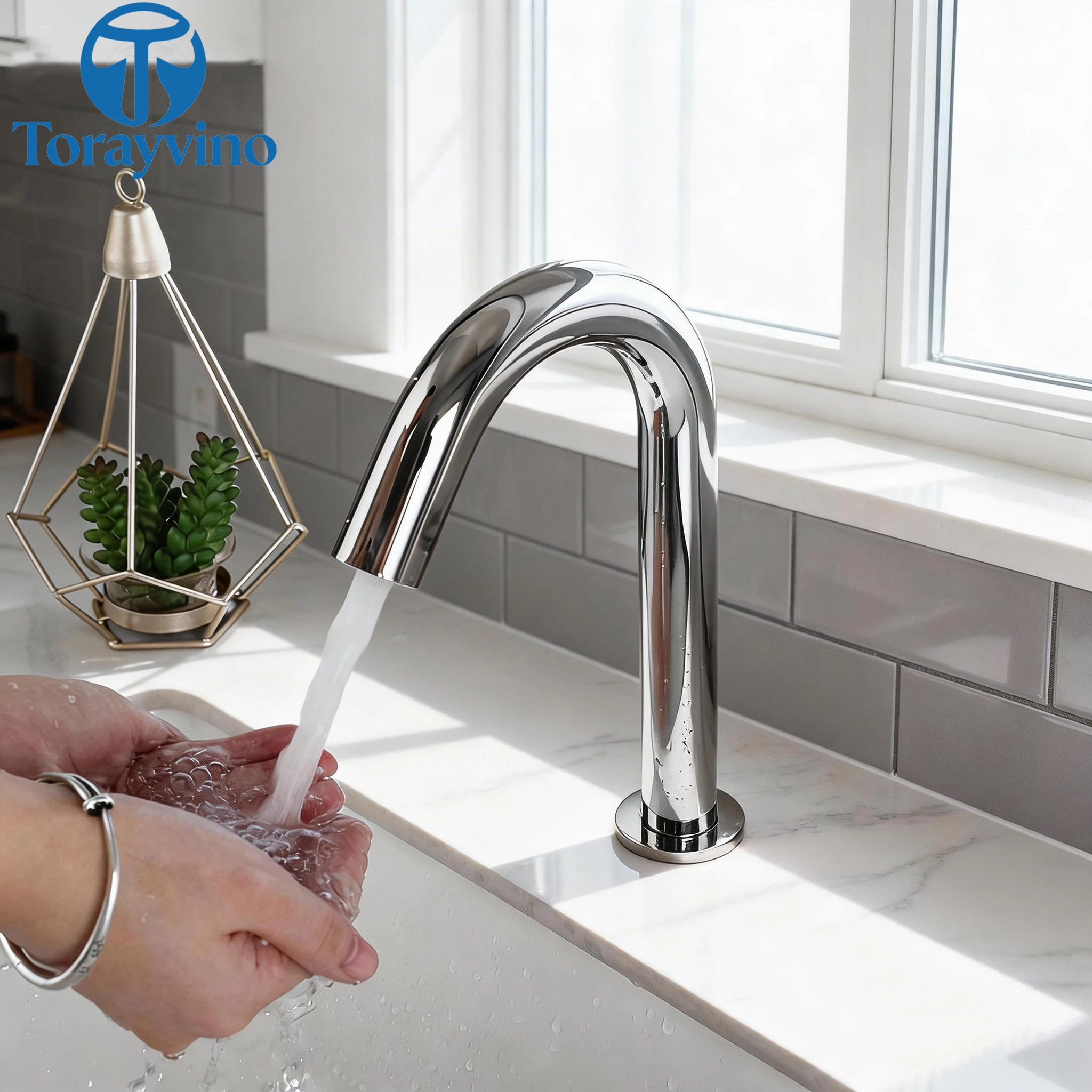 Torayvino Automatic Touch Free Bathroom Faucet Hot and Cold Sensor Faucets Saving Inductive Electric Basin Sink Mixer Water Tap
Torayvino Automatic Touch Free Bathroom Faucet Hot and Cold Sensor Faucets Saving Inductive Electric Basin Sink Mixer Water Tap