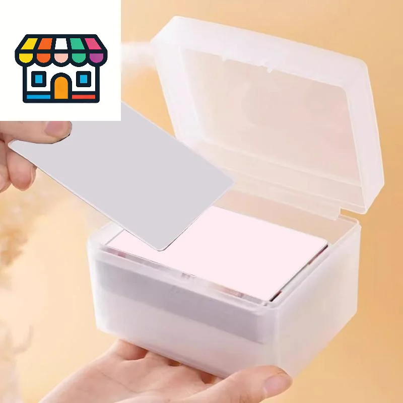 Clear & White Desktop Organizer Box - Storage Container for Photos Collection, Jewelry, ID Cards & Accessories
Clear & White Desktop Organizer Box - Storage Container for Photos Collection, Jewelry, ID Cards & Accessories