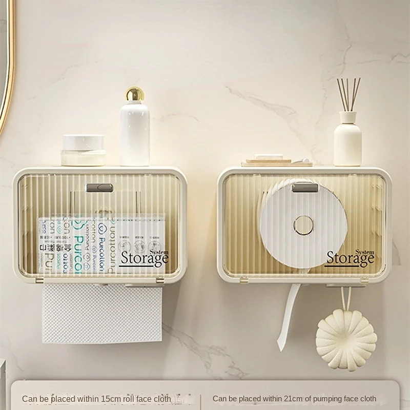 Paper Towel Box Wall-mounted Household Toilet Paper Drawer Multi-function Storage Box
Paper Towel Box Wall-mounted Household Toilet Paper Drawer Multi-function Storage Box
