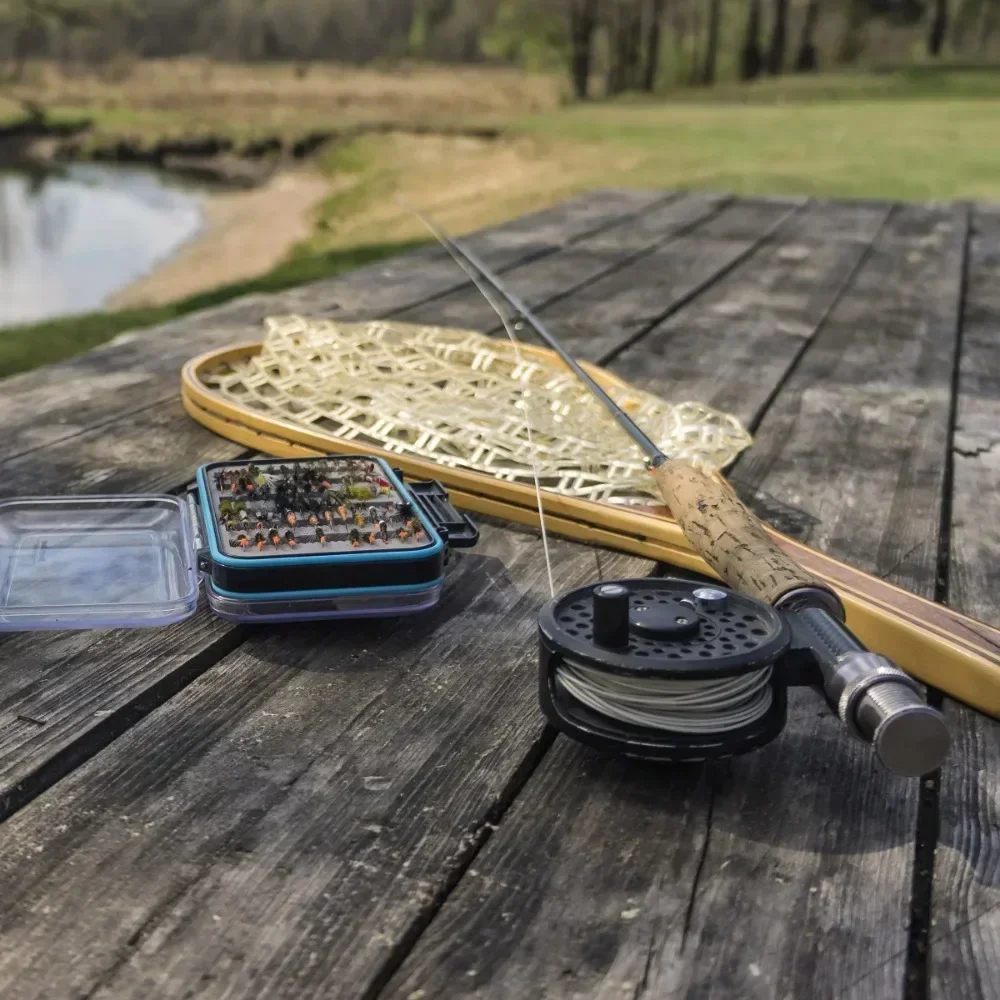 Landing fish net - fly fishing equipment transparent rubber net and wooden handle fishing tool for catch and release
Landing fish net - fly fishing equipment transparent rubber net and wooden handle fishing tool for catch and release