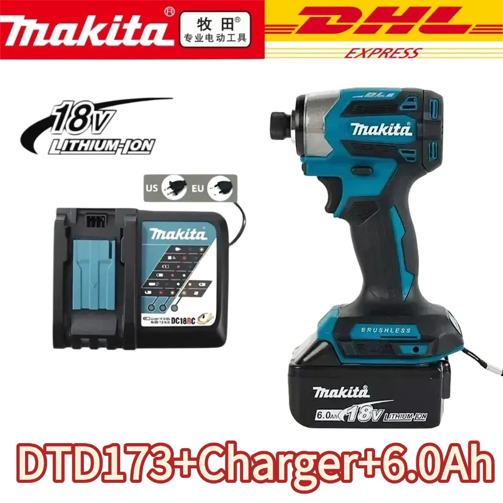 Makita DTD173 18V Cordless Impact Driver LXT BL Brushless Motor Electric Drill Wood/Bolt/T-Mode 180 N·M Rechargeable Power Tools
Makita DTD173 18V Cordless Impact Driver LXT BL Brushless Motor Electric Drill Wood/Bolt/T-Mode 180 N·M Rechargeable Power Tools