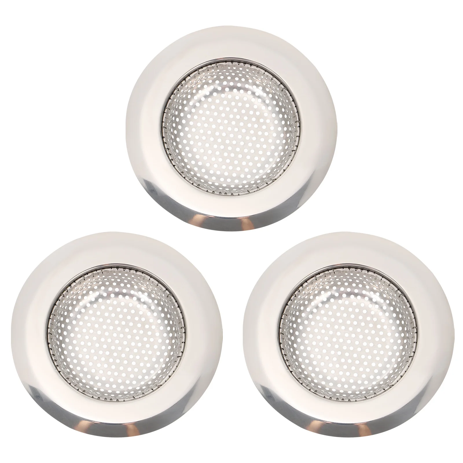 3 шт., сито для раковины из нержавеющей стали, сливной фильтр для кухонной раковины, корзина с защитой от засоров, прочный, легко чистящийся, для кухни, ванной комнаты 
3 шт., сито для раковины из нержавеющей стали, сливной фильтр для кухонной раковины, корзина с защитой от засоров, прочный, легко чистящийся, для кухни, ванной комнаты
