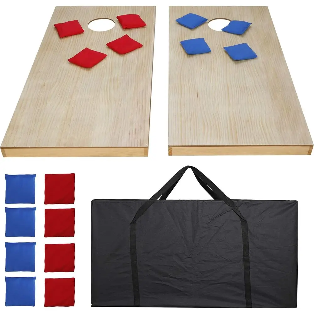 Portable Cornhole Game Set with 8 Bean Bags, Carrying Case, Ideal for Outdoor Activities
Portable Cornhole Game Set with 8 Bean Bags, Carrying Case, Ideal for Outdoor Activities