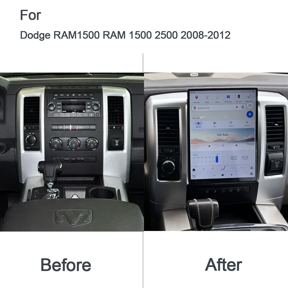 Qualcomm Carplay 8GB 256G Android 14 Car Radio navigation multimedia For Dodge RAM1500 RAM 1500 2500 2008-2012 stereo GPS
Qualcomm Carplay 8GB 256G Android 14 Car Radio navigation multimedia For Dodge RAM1500 RAM 1500 2500 2008-2012 stereo GPS
