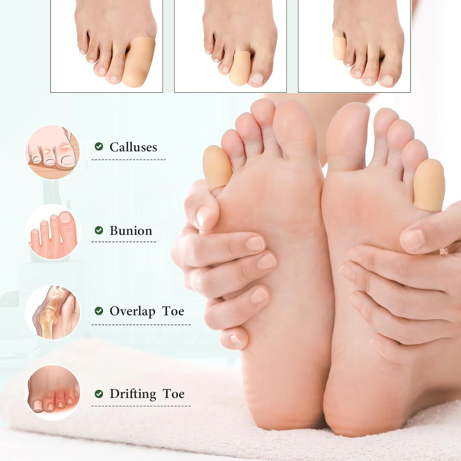 2Pcs Silicone Toe Protector For Foot Calluses Corns Blister Protective Pad Anti Friction Hand Finger Protection Toe Separator
2Pcs Silicone Toe Protector For Foot Calluses Corns Blister Protective Pad Anti Friction Hand Finger Protection Toe Separator