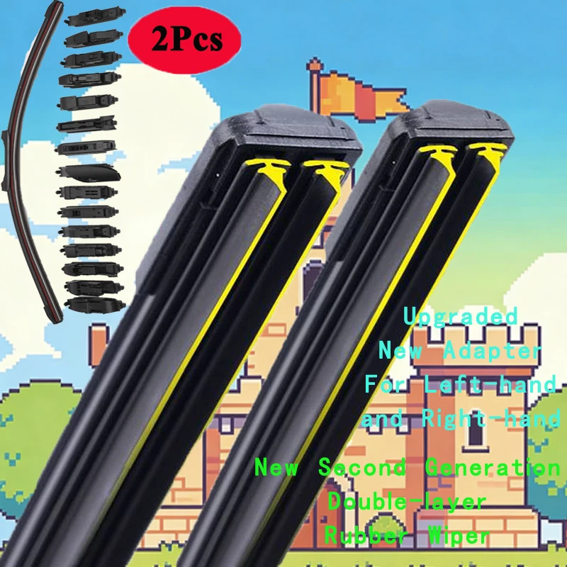 Двойные резиновые щетки стеклоочистителя для BMW MINI Cooper Countryman R60 Wagon Estate Hatchback 2010-2016
Двойные резиновые щетки стеклоочистителя для BMW MINI Cooper Countryman R60 Wagon Estate Hatchback 2010-2016