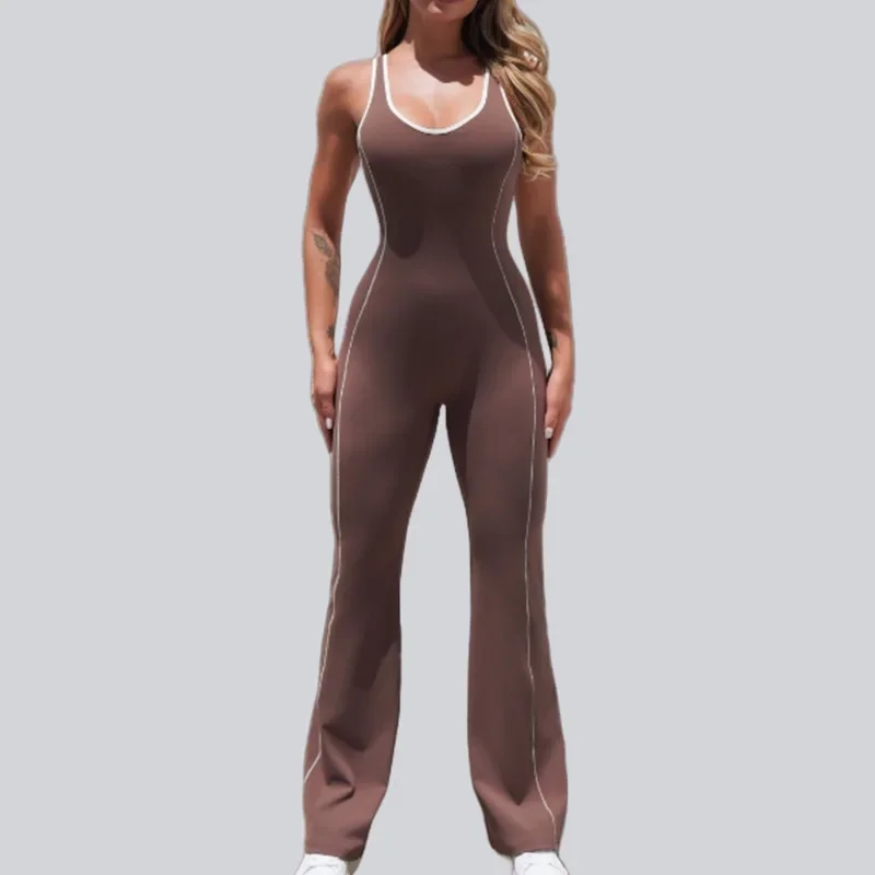 Seamless Yoga Bodysuit for Women - Sexy Backless Color-Block Jumpsuit & Booty-Lifting Flare Pants, Naked Feel Gym Workout Set
Seamless Yoga Bodysuit for Women - Sexy Backless Color-Block Jumpsuit & Booty-Lifting Flare Pants, Naked Feel Gym Workout Set