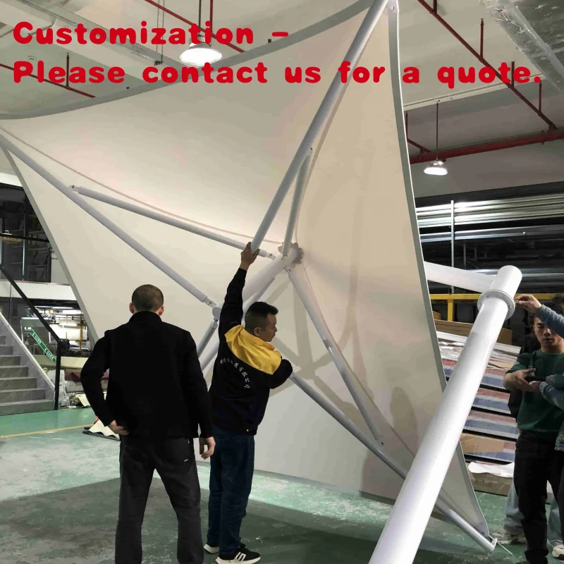 custom.Hot-Selling Pvdf Tension Landscape Tent Durable Polyester Sail with Aluminum Frame
custom.Hot-Selling Pvdf Tension Landscape Tent Durable Polyester Sail with Aluminum Frame