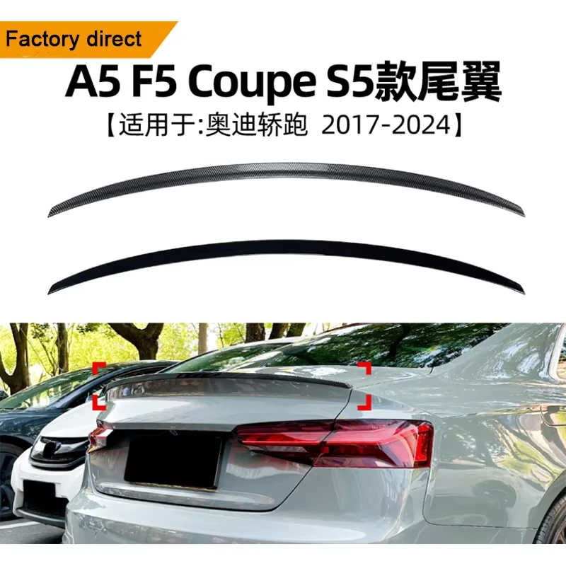 S5 Style Rear Boot Lip Car Rear Trunk Spoiler Splitter Wing for Audi A5 Coupe 2-doors 2017-2024 Tuning Parts
S5 Style Rear Boot Lip Car Rear Trunk Spoiler Splitter Wing for Audi A5 Coupe 2-doors 2017-2024 Tuning Parts