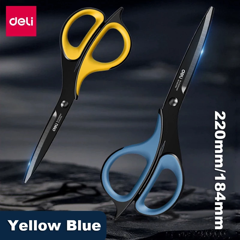 Deli 184/220mm Anti Stick Scissors Stationery Office Student DIY Hand Craft School Home Artistic Paper Cutter Cutting Knife Tool
Deli 184/220mm Anti Stick Scissors Stationery Office Student DIY Hand Craft School Home Artistic Paper Cutter Cutting Knife Tool