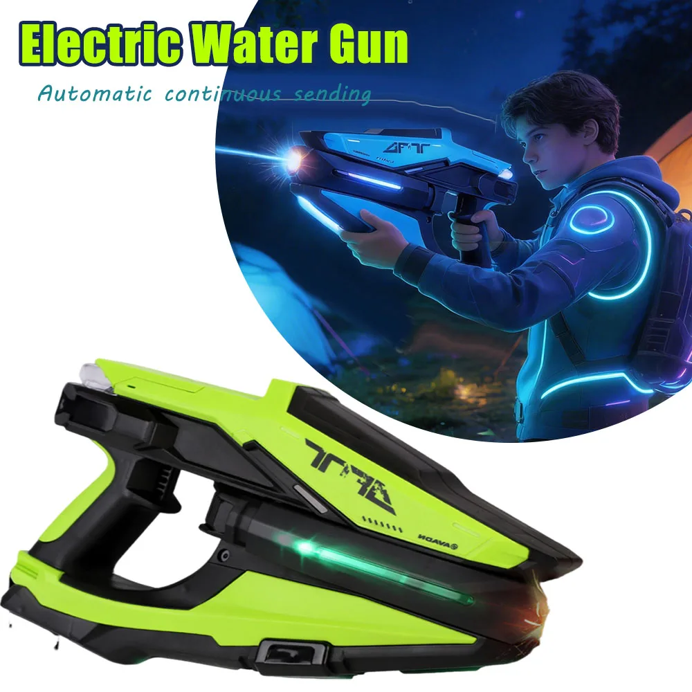 Portable Electric Water Gun Led Light Automatic Kids Adults Summer Beach Outdoor Battle Spray Toy Game For Fun Summer Gun Play
Portable Electric Water Gun Led Light Automatic Kids Adults Summer Beach Outdoor Battle Spray Toy Game For Fun Summer Gun Play