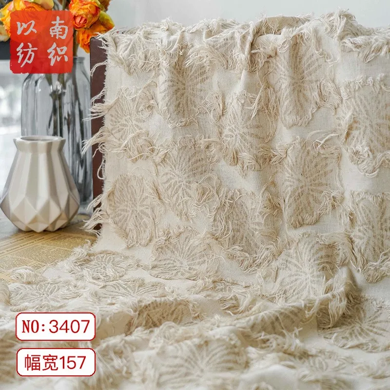 Classic small tassel milk coffee light fabric flower art style women's dress yarn-dyed backpack decorative cloth
Classic small tassel milk coffee light fabric flower art style women's dress yarn-dyed backpack decorative cloth