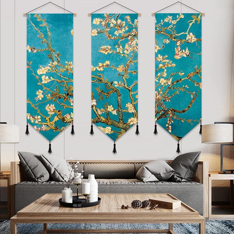 New Chinese Zen Style Decorative Painting Ethnic Fabric Wall Hanging Tapestry Living Room Entrance Study Room Decor
New Chinese Zen Style Decorative Painting Ethnic Fabric Wall Hanging Tapestry Living Room Entrance Study Room Decor