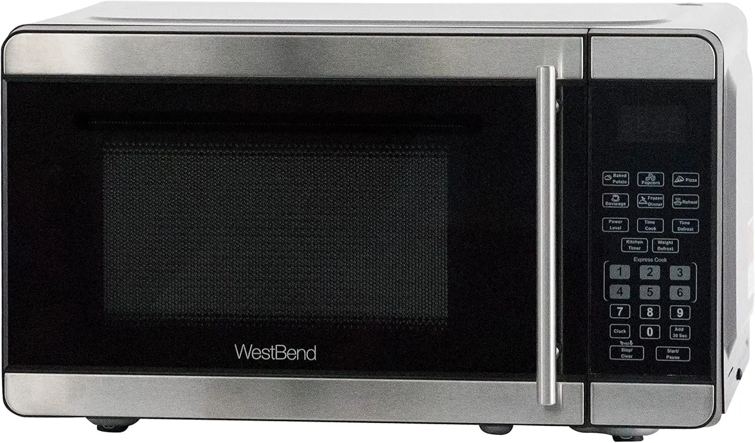 Microwave Oven 700-Watts Countertop Compact Footprint with 6 Pre Cooking Settings, Speed Defrost, Electronic Control Panel
Microwave Oven 700-Watts Countertop Compact Footprint with 6 Pre Cooking Settings, Speed Defrost, Electronic Control Panel