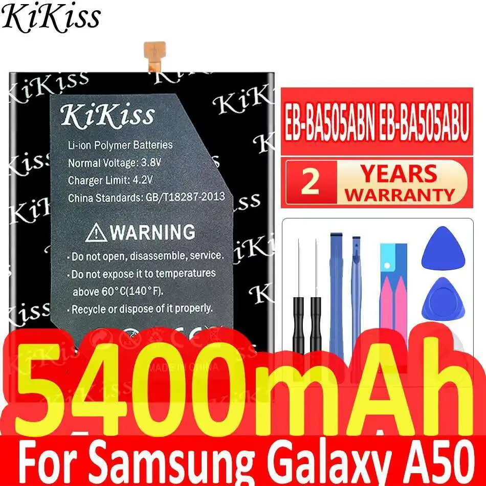 KiKiss EB-BA505ABN EB-BA505ABU Аккумулятор 5400 мАч для SAMSUNG Galaxy A50 A505F SM-A505F A505FN/DS A505GN/DS A505W A30s A30
KiKiss EB-BA505ABN EB-BA505ABU Аккумулятор 5400 мАч для SAMSUNG Galaxy A50 A505F SM-A505F A505FN/DS A505GN/DS A505W A30s A30