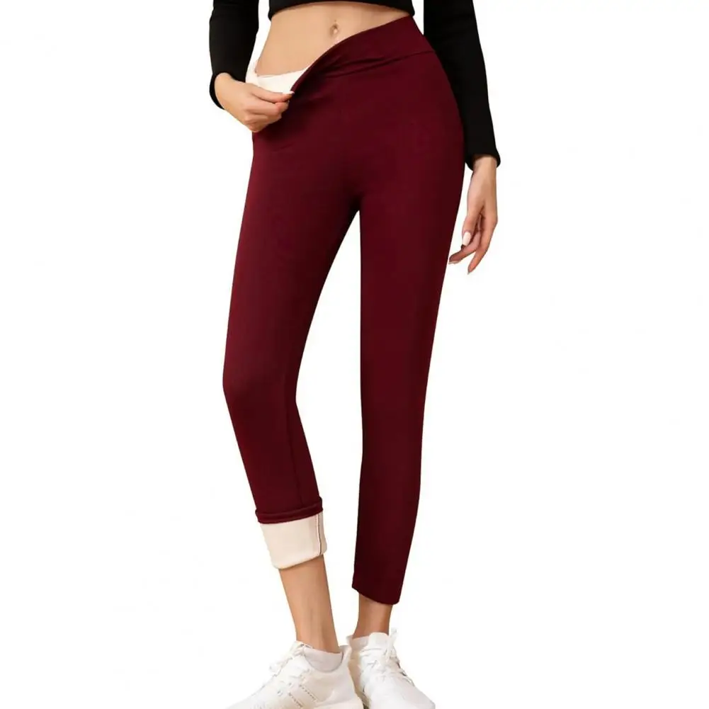 Winter Fleece Lined Leggings Women Thermal Tights Solid Color Extra Thick Fleece Lined Leggings Daily Wear
Winter Fleece Lined Leggings Women Thermal Tights Solid Color Extra Thick Fleece Lined Leggings Daily Wear