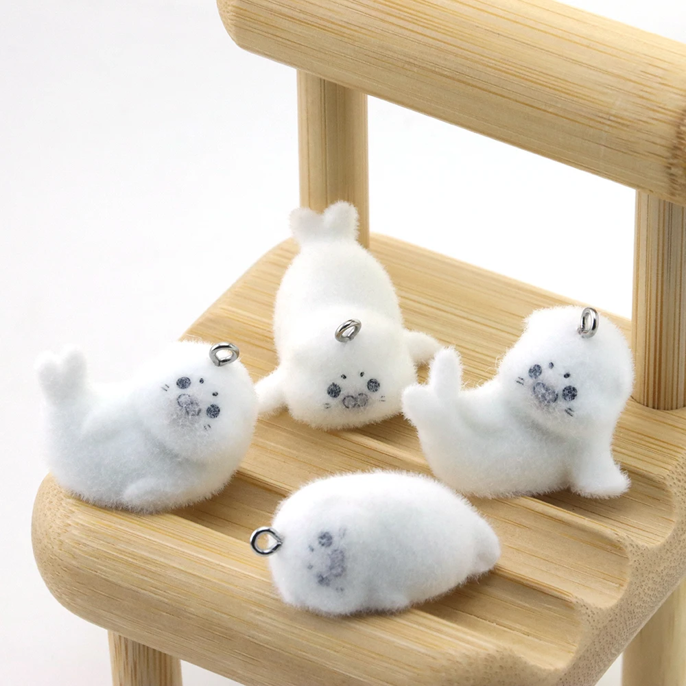 4/8Pcs 3D Flocking Resin Seal Charms Animal Doll Pendant Accessories for Necklace Earrings Keychain Making DIY Jewelry Adornment
4/8Pcs 3D Flocking Resin Seal Charms Animal Doll Pendant Accessories for Necklace Earrings Keychain Making DIY Jewelry Adornment
