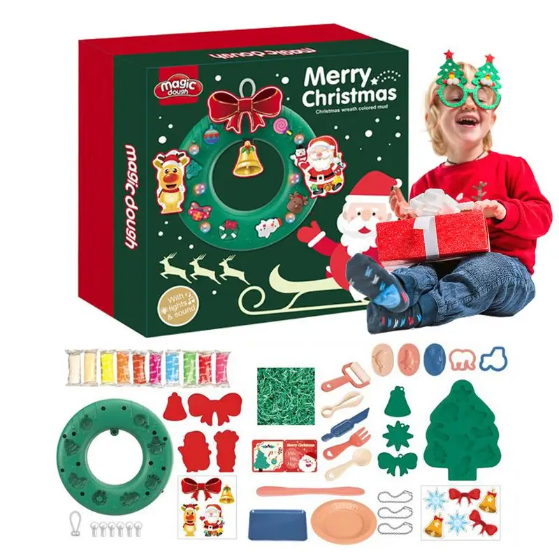 Molding Clay DIY Kit Wreath DIY Reusable Clay Toy Set For Children Learning Education Toys For Craft Classes Holiday Gifts Party
Molding Clay DIY Kit Wreath DIY Reusable Clay Toy Set For Children Learning Education Toys For Craft Classes Holiday Gifts Party