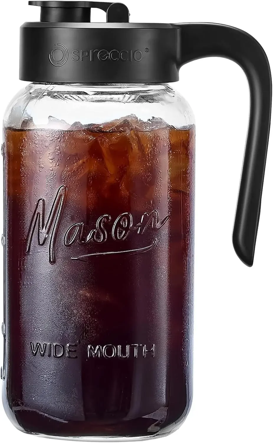 Mason Jar Pitcher - Airtight & Leakproof Glass Pitcher with Lid, Perfect for Breastmilk, Cold Brew, and Sun Tea, 2 Quart (64 oz) Mason Jar with Pour Spout Lid
Mason Jar Pitcher - Airtight & Leakproof Glass Pitcher with Lid, Perfect for Breastmilk, Cold Brew, and Sun Tea, 2 Quart (64 oz) Mason Jar with Pour Spout Lid