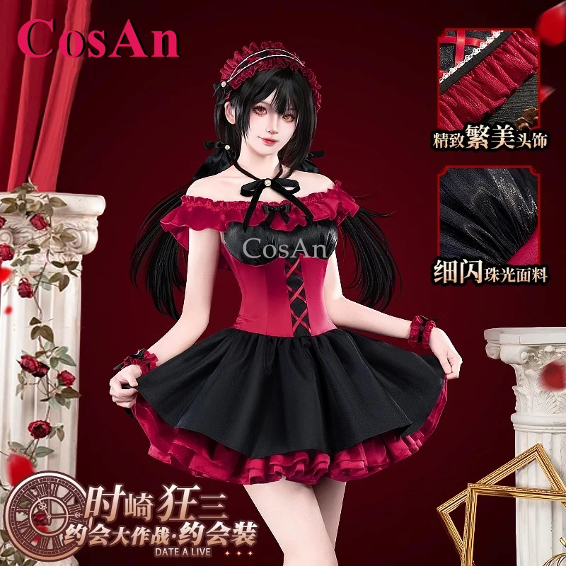 CosAn Anime DATE A LIVE Tokisaki Kurumi Cosplay Costumes Sweet Elegant Date Formal Dress Halloween Party Role Play Clothing New
CosAn Anime DATE A LIVE Tokisaki Kurumi Cosplay Costumes Sweet Elegant Date Formal Dress Halloween Party Role Play Clothing New