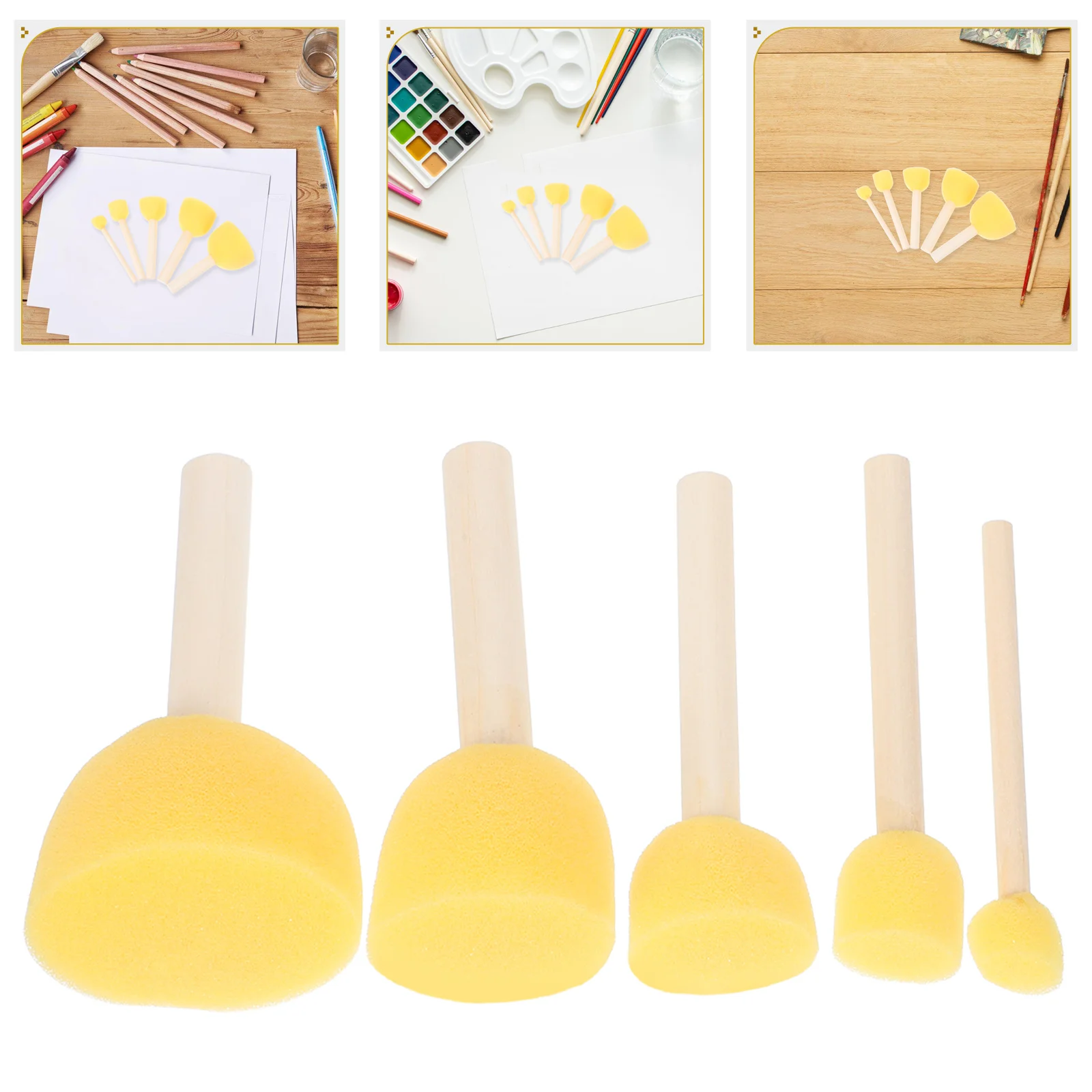 30 Pcs Graffiti Sponge Brush Kids Paint Brushes Cake Decorating Painting Drawing Face Floor Child
30 Pcs Graffiti Sponge Brush Kids Paint Brushes Cake Decorating Painting Drawing Face Floor Child