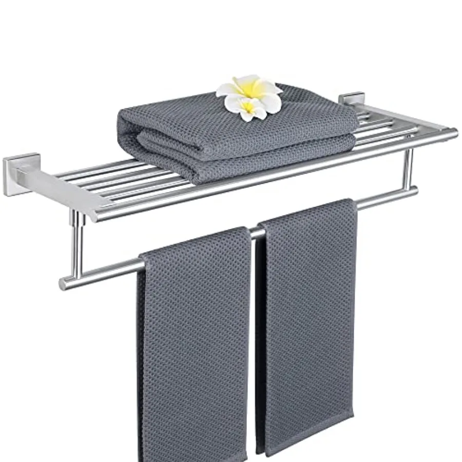 24 Inch Towel Racks for Bathroom Wall MountedBathroom Towel Rack with Tower Bar Double Towel Racks for Bathroom SUS304 Stainl
24 Inch Towel Racks for Bathroom Wall MountedBathroom Towel Rack with Tower Bar Double Towel Racks for Bathroom SUS304 Stainl