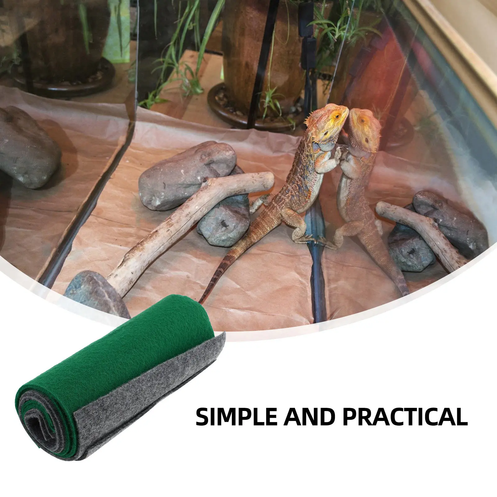 4Pcs Reptile Carpet Mats Safe Durable Long Life Terrarium Bedding Absorbent Breathable Comfortable Substrate for Reptile Tank
4Pcs Reptile Carpet Mats Safe Durable Long Life Terrarium Bedding Absorbent Breathable Comfortable Substrate for Reptile Tank